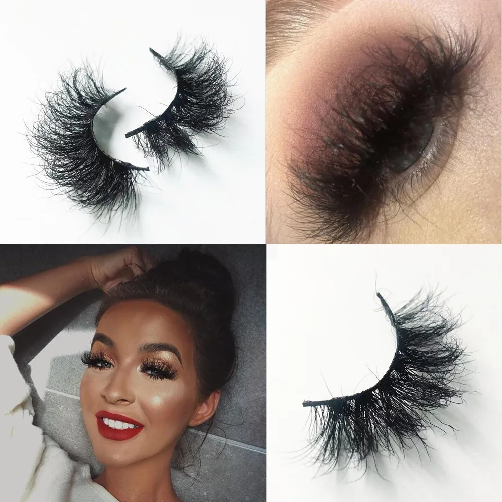 Morwalendi 3D messy fluffy lashes Mink eyelashes False Eyelashes Super Fluffy reusable cilios Glamorous for dramatic makeup