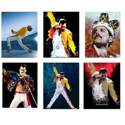 Full 5D DIY Diamond Painting Queen Band Freddie Mercury Diamond Embroidery Rhinestones Pictures Diamond Mosaic Decoration