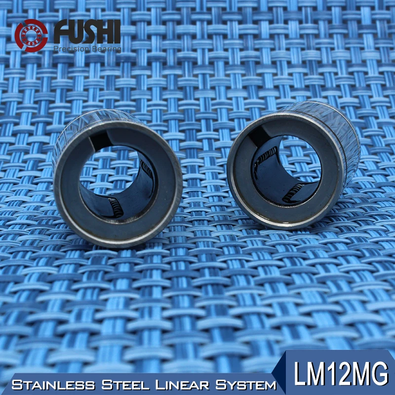 LM12MG Linear Ball Bearings 12*21*30 mm (1 PC) Stainless Steel Resin Retainer Linear Bushing LMS12UU Shaft 12MM LMS12 MG Bearing