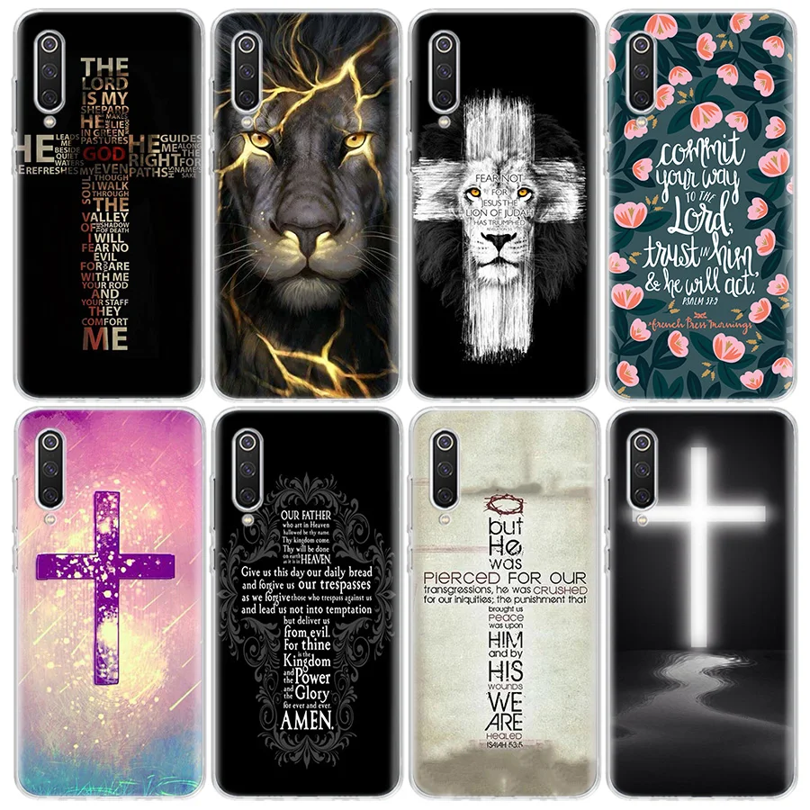 Bible Jesus Christ Christian Cross design Phone Case For Xiaomi Redmi Note 11 12 Pro Plus 12S 11S 11T 11E 10S 10 9 9S 9T 4G 5G 8