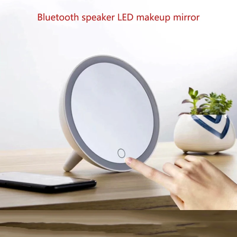 

Bluetooth Speaker Desk Lamp LED Fill Light Smart Makeup Mirror Touch Stepless Dimming Night Light Creative Makeup Mirror