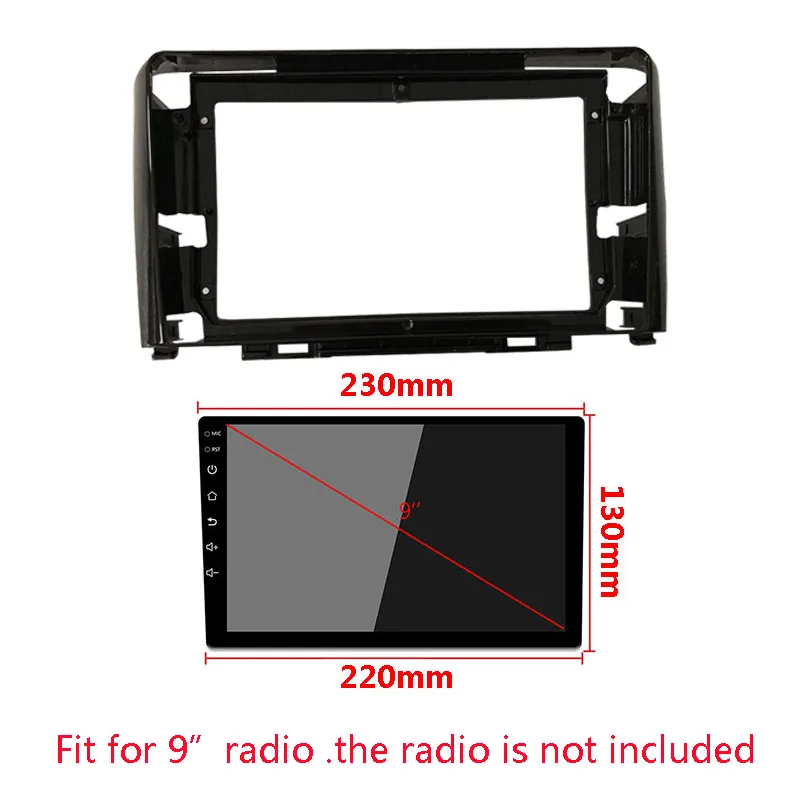 9 inch Car Radio Fascia For Great Wall Hover H6 2011+/HAVAL H6 2013+ Stereo Panel Mounting Bezel Faceplate Center Console Holder