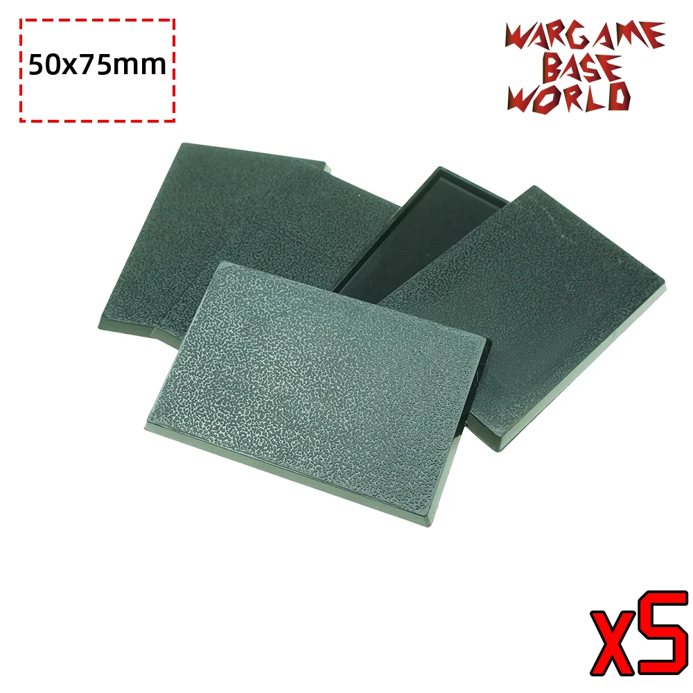 Wargame base world-bases rectangulares para Warhammer, 50x75mm