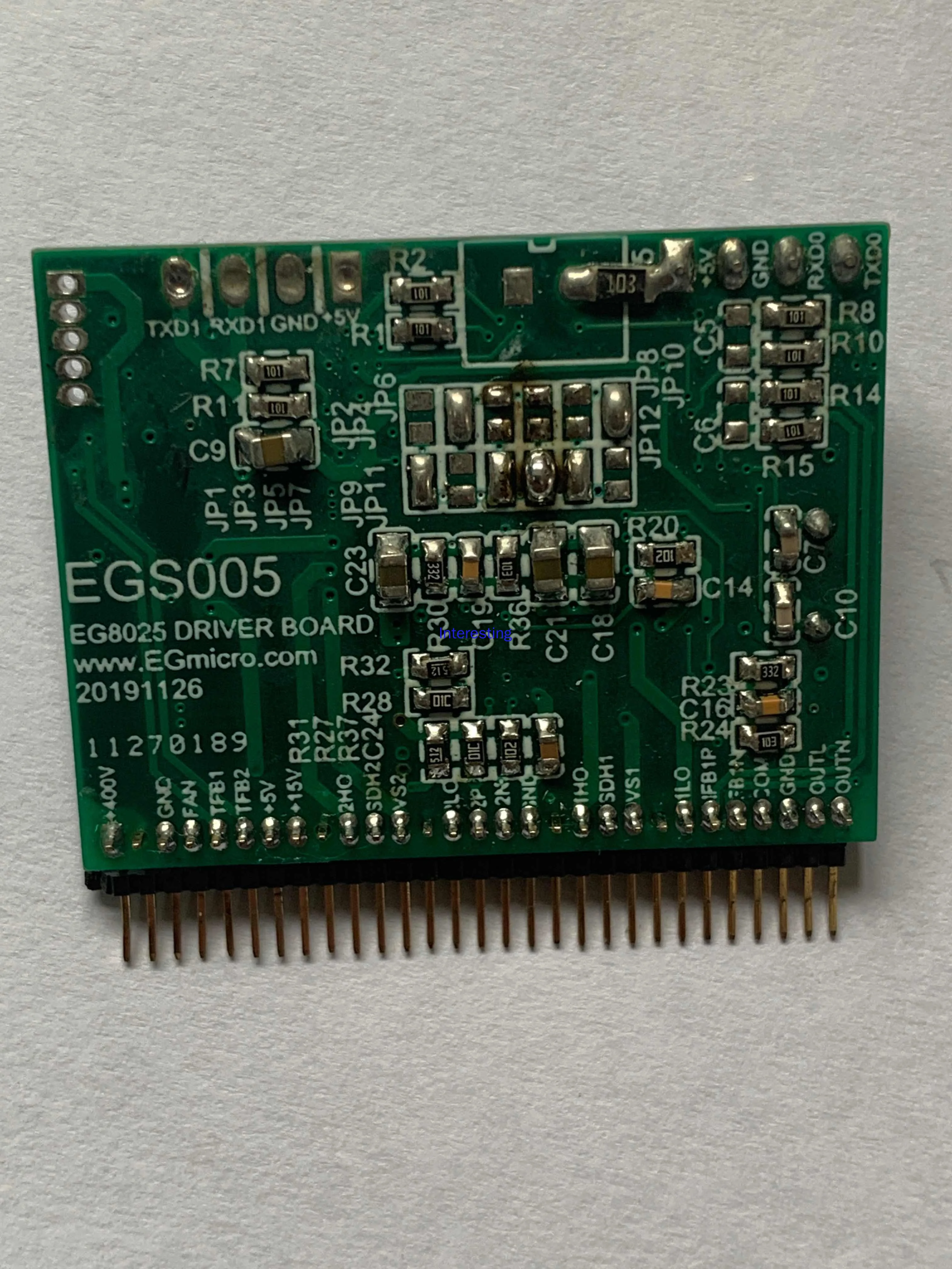 EGS005 Sine Wave Inverter Driver Board, Main Control Chip EG8025