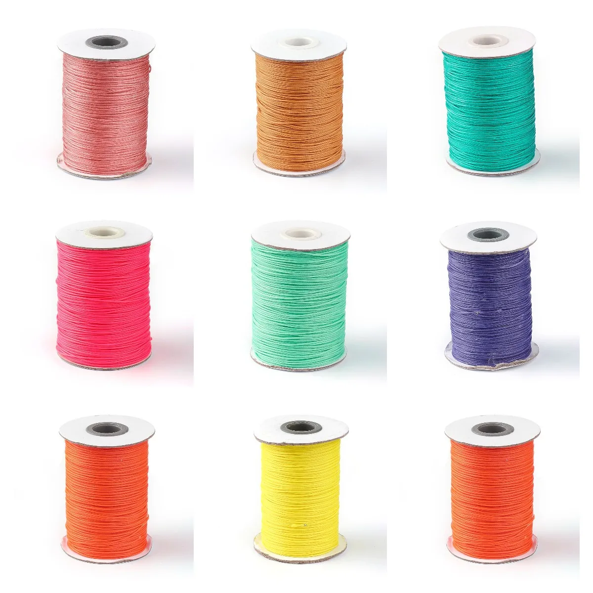 85Yards/Roll 1MM Korean Waxed Polyester Cord Waxed Thread Cord String Strap For Necklace Bracelet Rope Bead DIY Jewelry Making