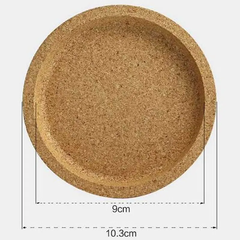 Wooden Cork Coasters Placemats Round Heat Resistant Tea Drink Cup Mat Table Pad Non-slip Insulation Cork Coaster Pad Table Decor