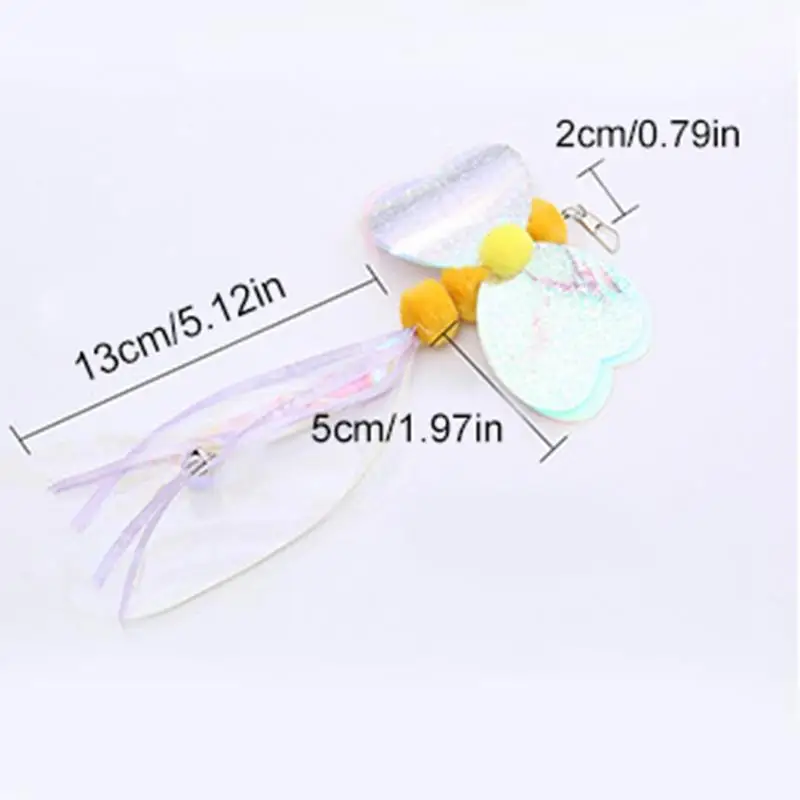 Funny Cat Toy Feather Replacement Head Bells Feather Freely Change Multi-Type For Kitten Stick Telescopic Rod Tools Pet Supplies