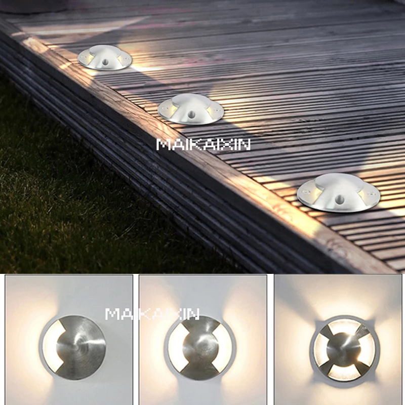Waterproof Led Light Garden Underground 3W 5W IP68 Outdoor Deck Sidewalk Path Spot Recessed Landscape Lamp 110V220V DC12V24V