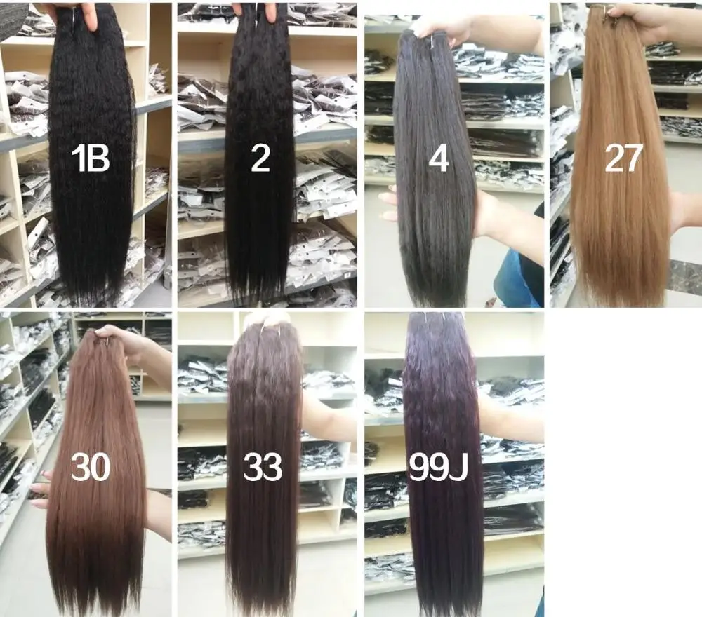 Blice Synthetic Hair Extensions Kinky Straight Weaving 12-30Inch  Natural Black Hair Bundles For Women All Color Available 1Pcs