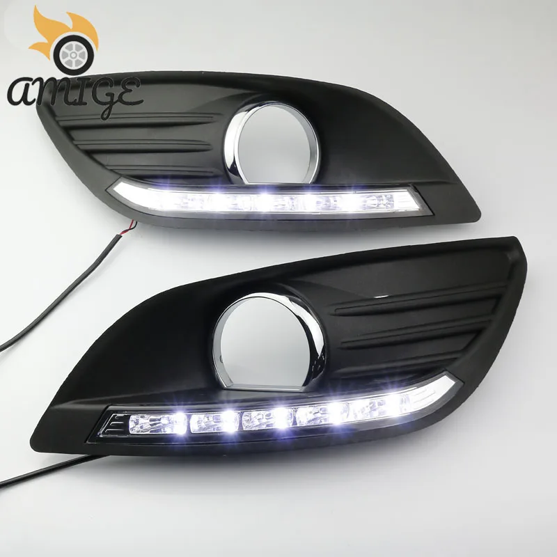 

LED DRL Daylights For Ford Focus 2 MK2 2009 2010 2011 2012 2013 2014 12V LED Daytime Running Headlights Decoration Bumper lamps