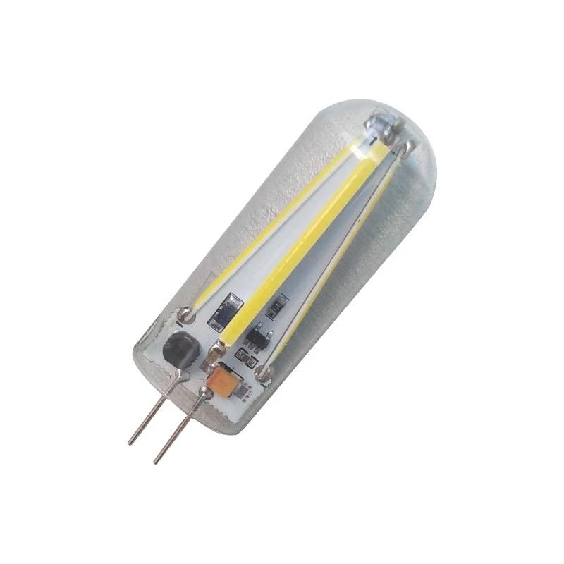 Imagem -04 - Mini Lâmpada de Led de Vidro g4 Lâmpada com Filamento de Vidro ac 12v 3w 6w 9w g4 Cob Lâmpadas para Iluminação Doméstica com 10 Peças