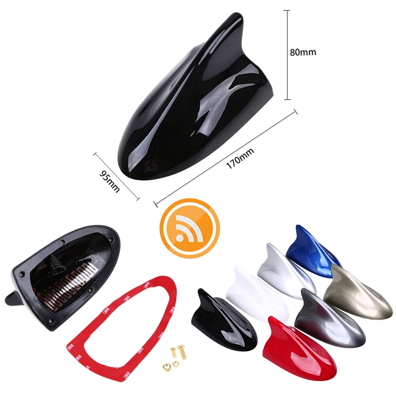 

Car Shark Fin Antenna FM Signal Antenna Auto Roof Radio Aerial Universal For BMW Honda VW Audi Ford Mini Cooper Opel Car Styling