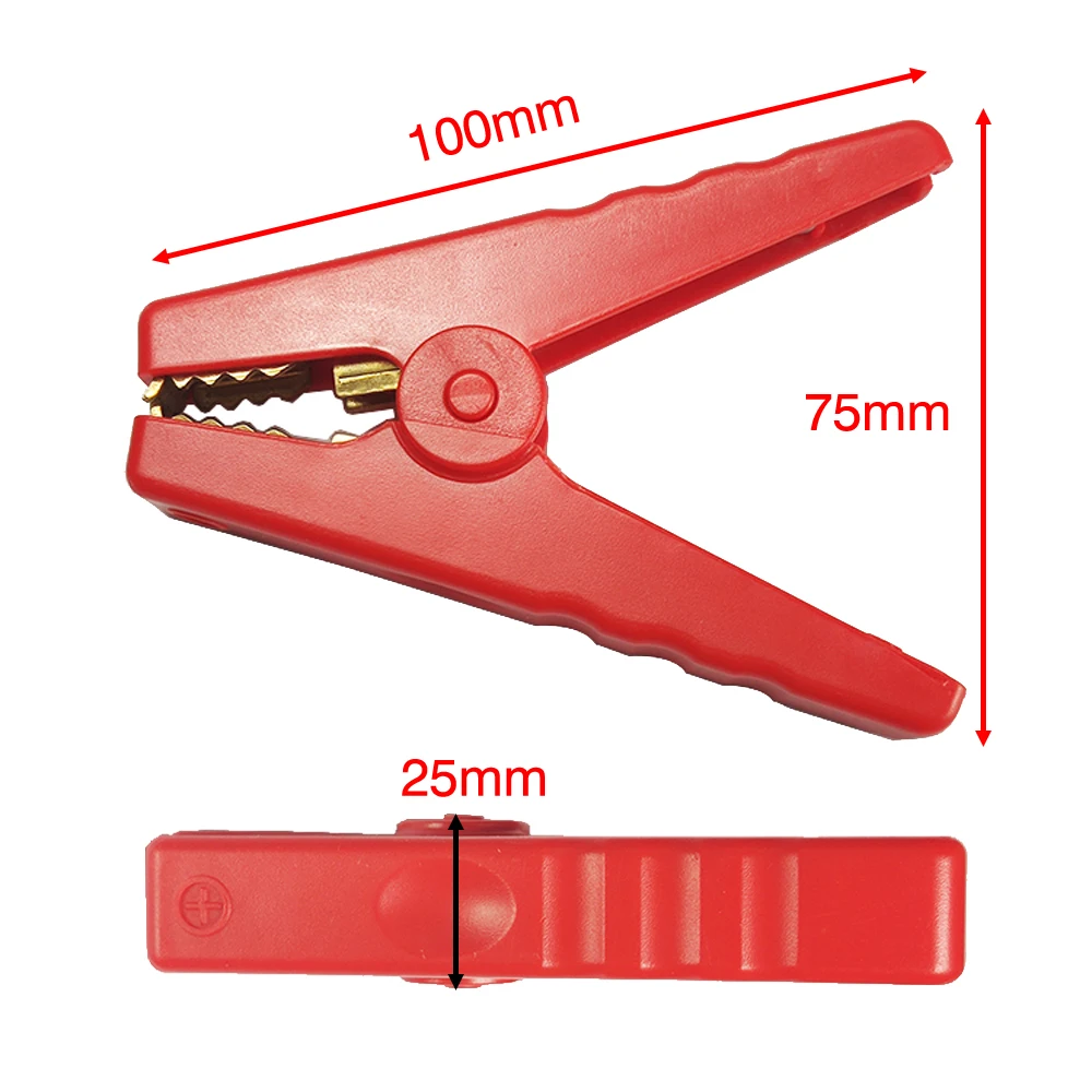 JKM Car Battery Charging Cable Pure Copper Clip 10AWG Silicone Wire 1.5m 2m For Power Portable Supply