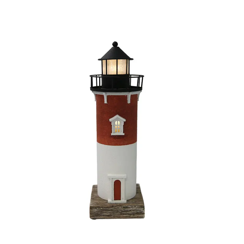 American retro lighthouse handmade small light bar/home decoration nostalgic creative craftart