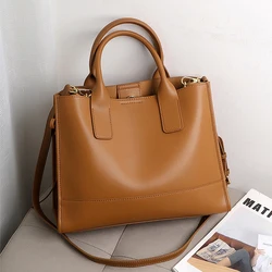 BEEP Luxury Handbags Women Bags Designer Leather Cowhide Bag Leather Shoulder  Women Tote Big Capacity