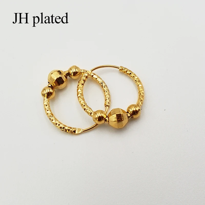 Earrings Fashion Gold Color Small hoop Earrings for Women/Girls Jewelry with Ethiopian Africa Arabia Middle East Best Gifts