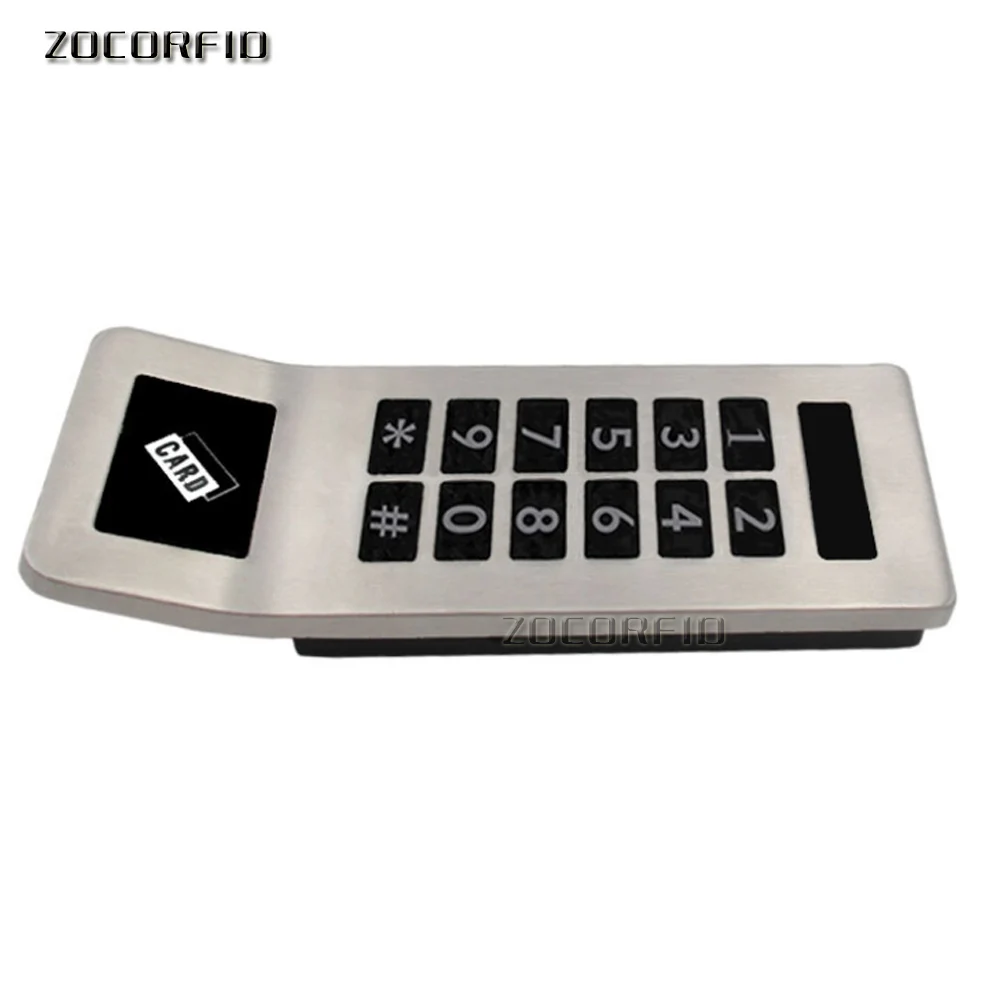 Stainless steel Panel Digital Electronic RFID& Password Keypad Number Cabinet Door Code Lock with PULLER