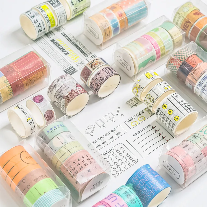 4 pcs/lot Good life series Planner Handbook Decorative Washi Masking Tape set School Supplies Japanese Stationery Album Stickers