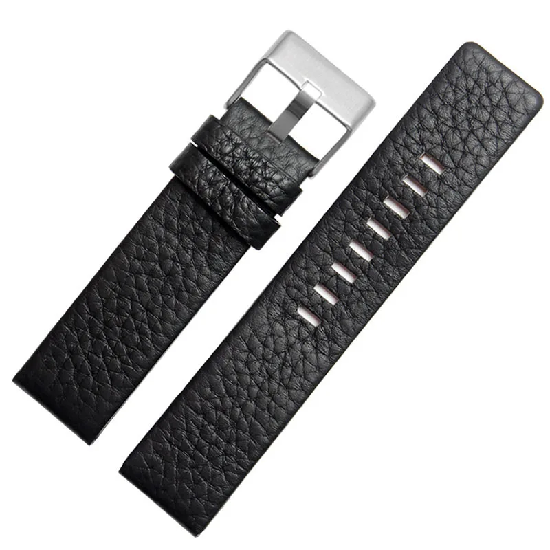 For Diesel DZ7333 DZ7348 DZ4318 Genuine Leather watchband 22mm 24mm 26mm 28mm 30mm Black White Brown Red watch strap