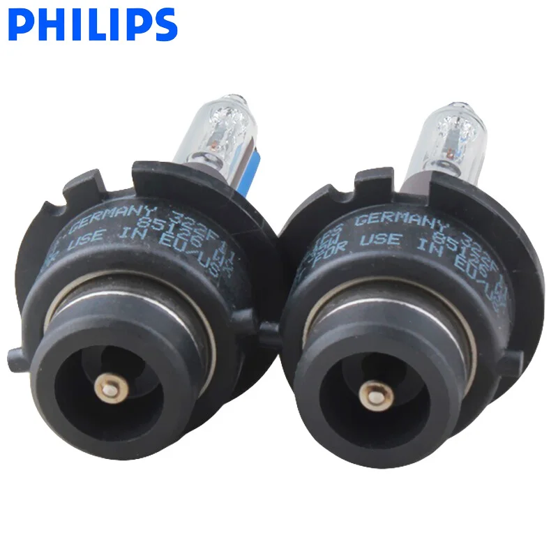 Philips D2R 6000K 35W Xenon Ultinon HID Cool Blue White Light Auto Bulb Upgrade HID Headlight Lamps Quick Start, Pair