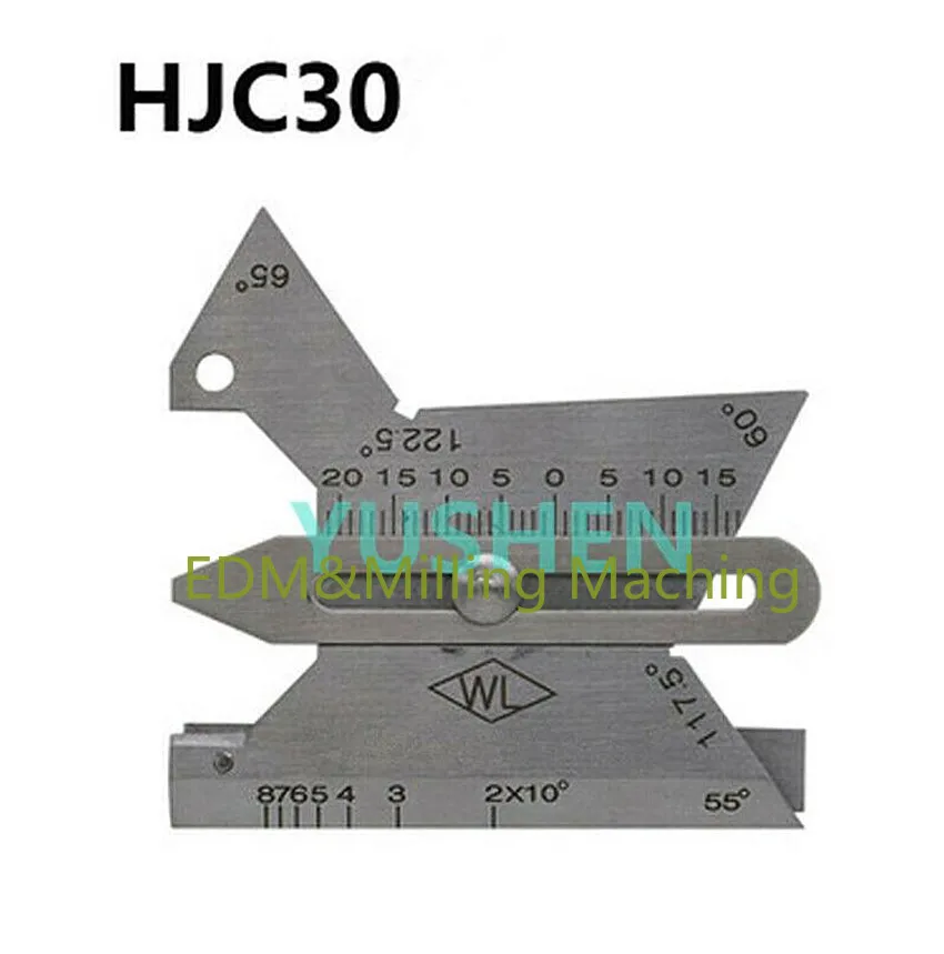 

1x Milling Machine HJC-30 Weld Gauge Inspection Multi-function Pit Test Ulnar CNC Ruler Stainless Steel DURABLE