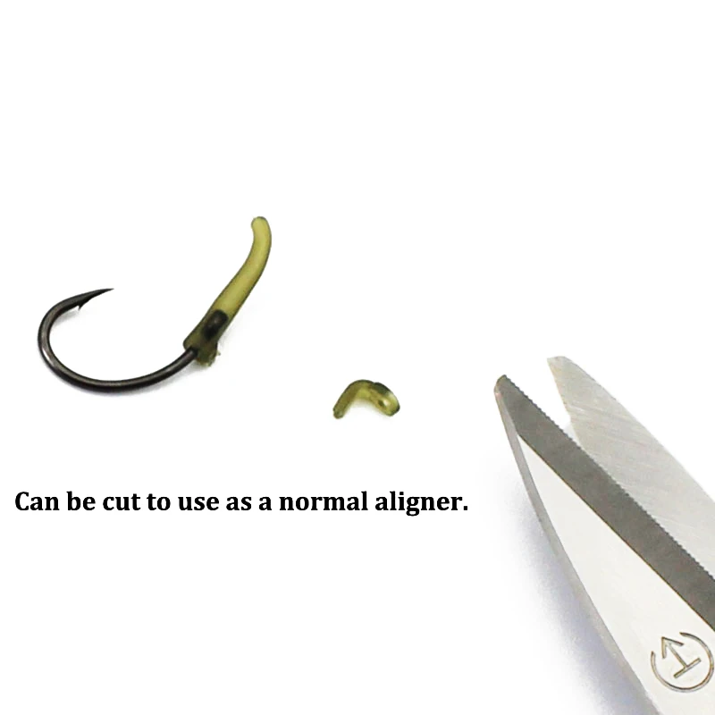 20PCS Carp Fishing Line Aligner Rubber Anti Tangle Sleeve for D rig Aligner Pop Up Boilies Bait Screw Connector Sleeve Accessory