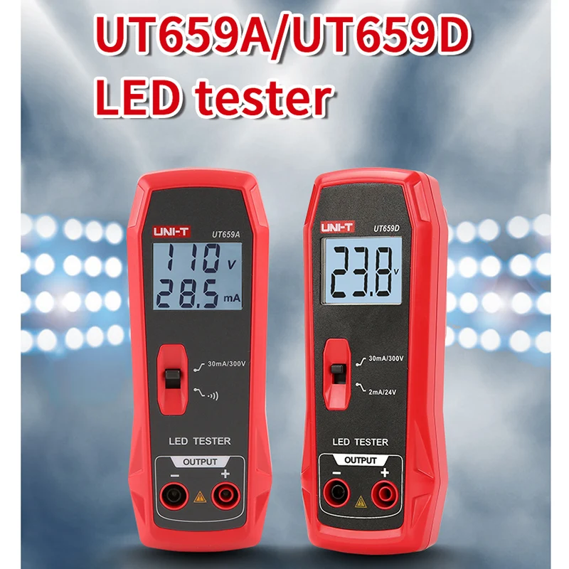 UNI-T LED Tester UT659A UT659D LED TV Backlight Tester 0-300V Output Multipurpose LED Strips Beads Measurement Instruments