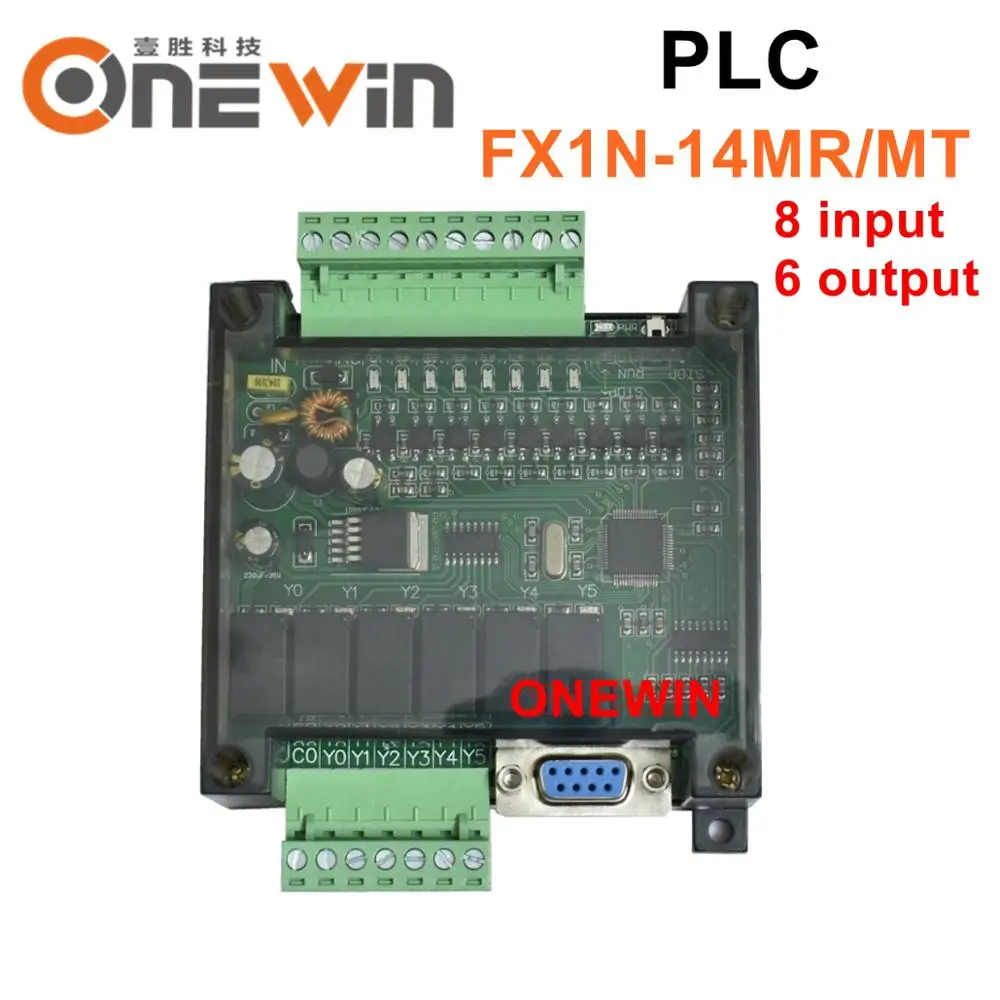 FX1N-14MR FX1N-14MT PLC industrial control board 8 Input 6 Output  programmable module