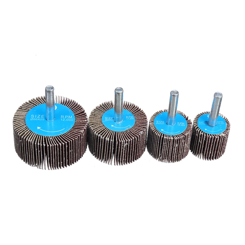 180 Grit 25/30/40/50mm Sanding Flap Wheel Polishing Grinding Accessories Tool Disc For Dremel Rotary Tool