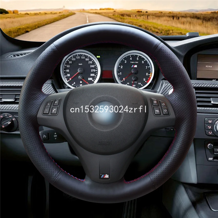 

DIY Car Steering Wheel Cover Wrap Cover Car interior decoration For BMW M3 2009-2013 E92