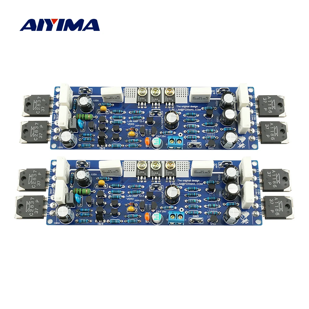 AIYIMA 2Pcs Power Amplifier Audio Board Home Theater HiFi Stereo Sound Amplifier Pure Class A Amp DIY Ultra-low Distortion