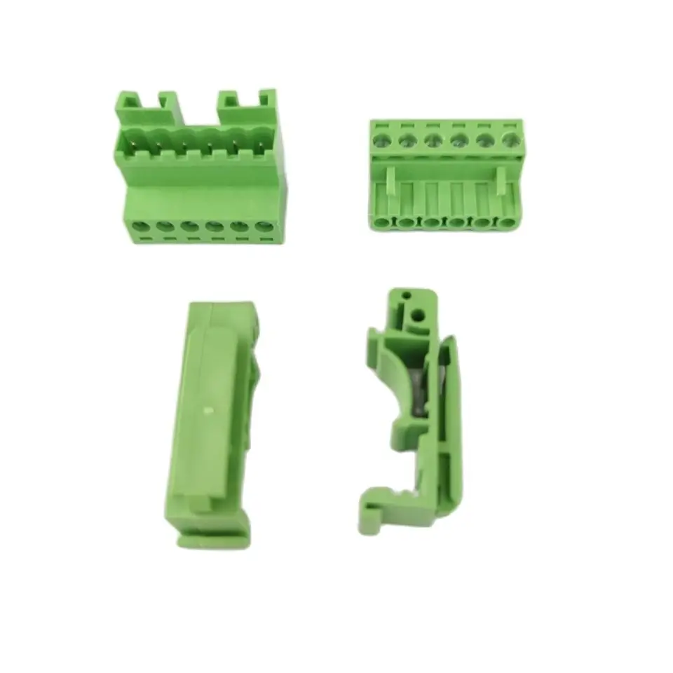 1Set 2-24 Pin 2EDG-UKR-5.08mm Rail Terminal Block Pitch 5.08mm Screw Plug-in Terminal Blocks Connector Din Rail Mounting Instead