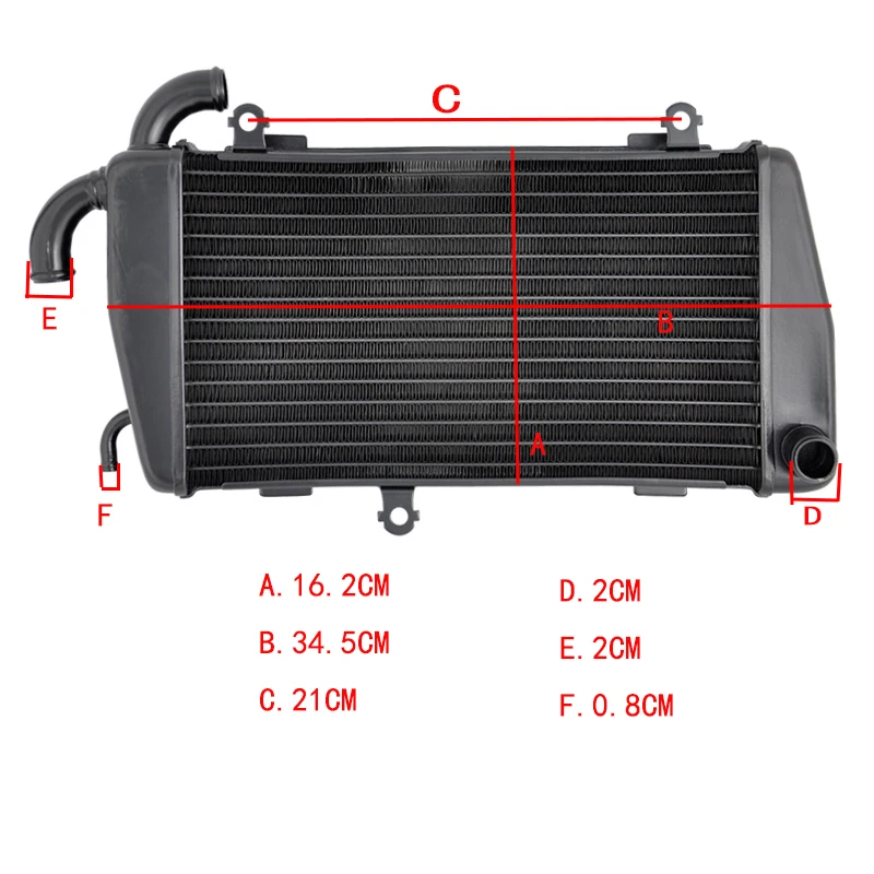 

LOPOR Motorcycle Part Right Engine Aluminium Cooler Radiator For Honda Gold wing GL1800 2001-2005 GL 1800