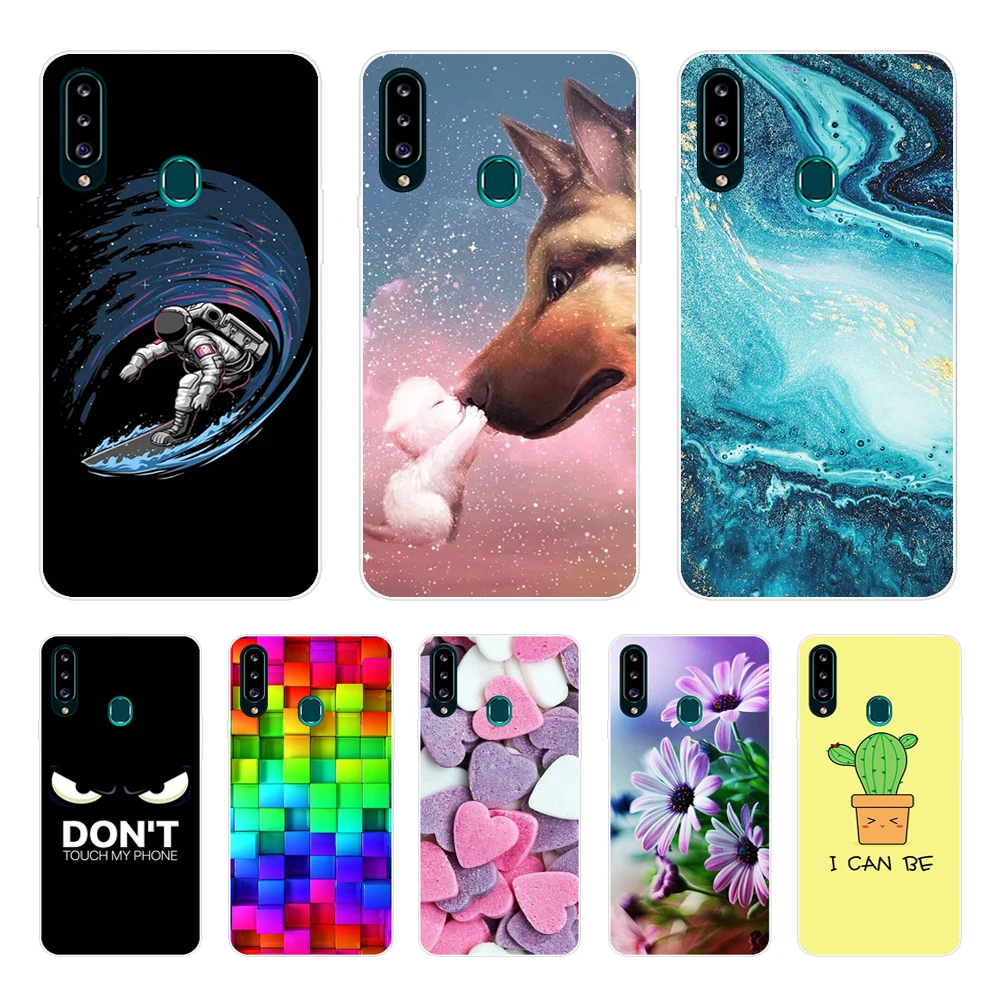 Case For Samsung Galaxy A20 Case A205FN Silicone Soft TPU Slim Back Cover Case For Samsung A20E A20 A20S A 20E A 20 Phone Cover