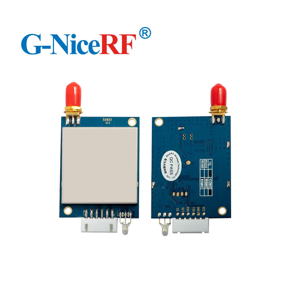 NiceRF 2 teile/los 433MHz RS232 Interface wireless transceiver modul kit SV651 mit antennen und usb brücke bord