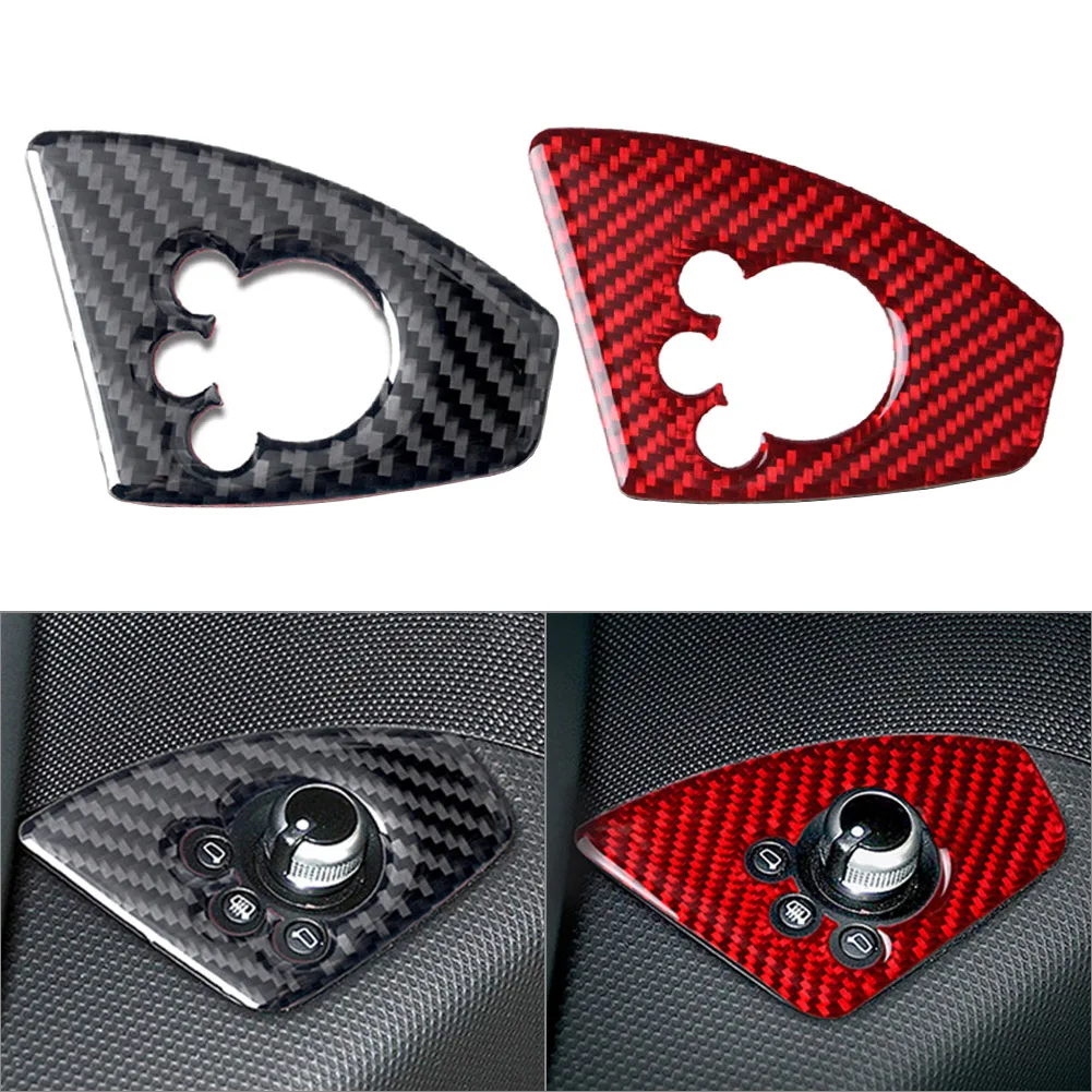 Carbon Fiber Car Styling Door Lock Button Cover Trim For Audi TT TTRS 2008 2009 2010 2011 2012 2013 2014 Gernal Version LHD Only