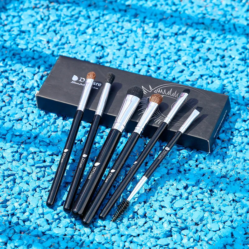 Ducare 6Pcs Cosmetic Makeup Brushes Set Eye Shadow Blending Eyeliner Eyelash Eyebrow Brushes for Make up Professional brush