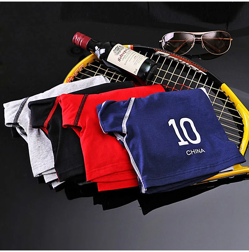 3 Pcs/Lot Long Men's Boxer Pants High Quality Comfortable Cotton Personalized Underwear Running To Prevent Leg Abrasion Shorts