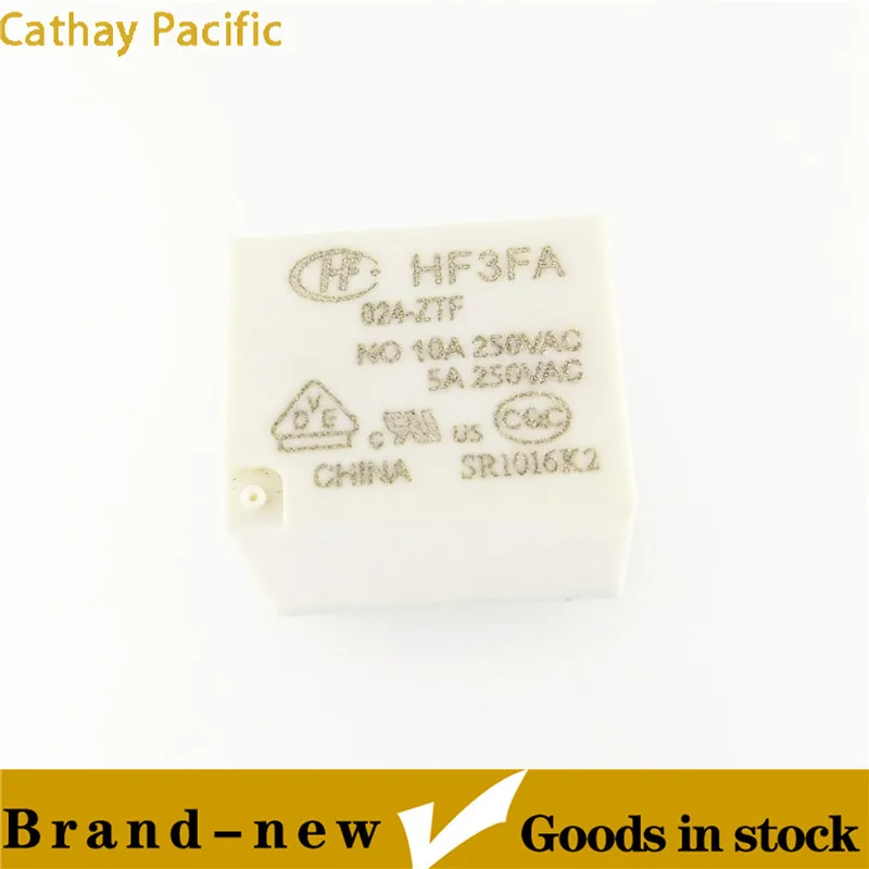 Ensemble de relais de conversion 5 pieds, 24vdc, 10A250VAC, Hongfa, HF3FA-024-ZTF