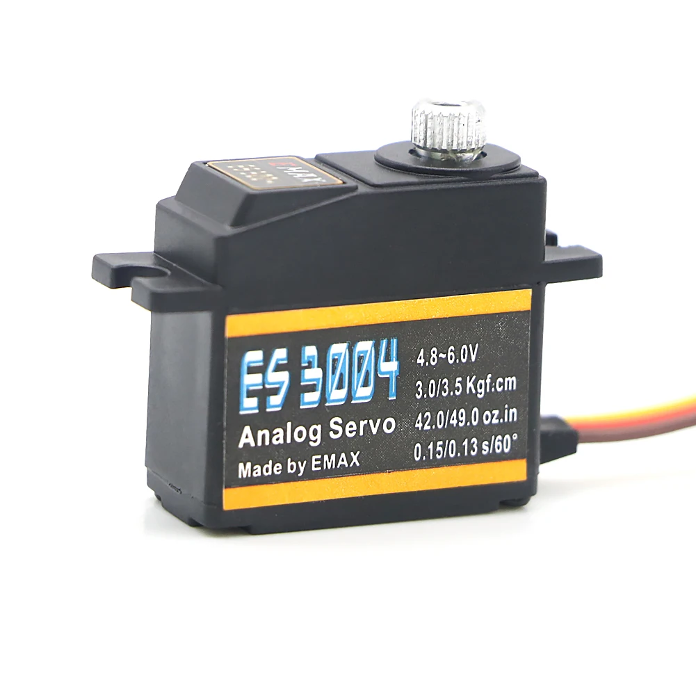 EMAX ES3004 20g 3.5kg 0.13sec 23T Servo analogico con ingranaggio in metallo per aggiornamento RC Airplane ES3104