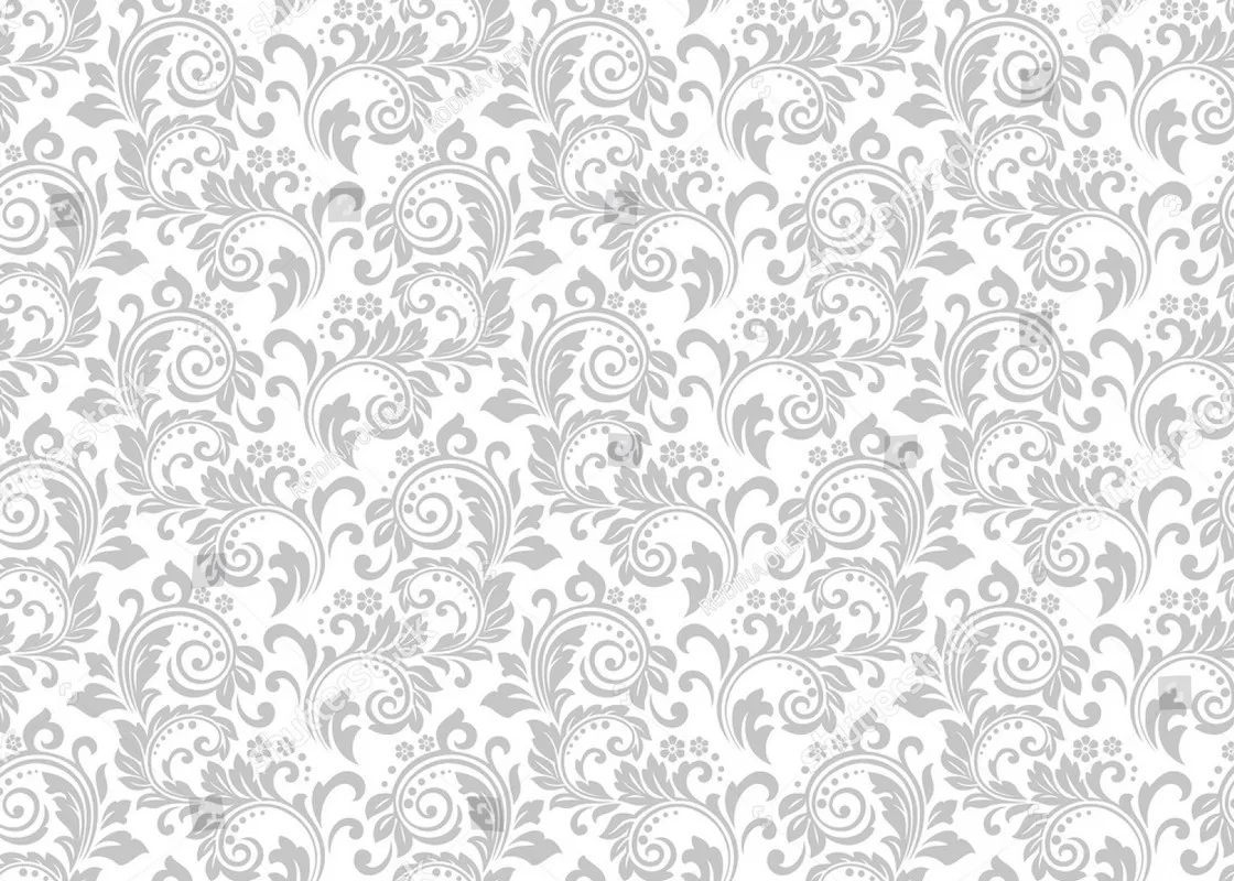 

White Damask Gray Grey Floral Pattern photo backdrop High quality Computer print wall backgrounds