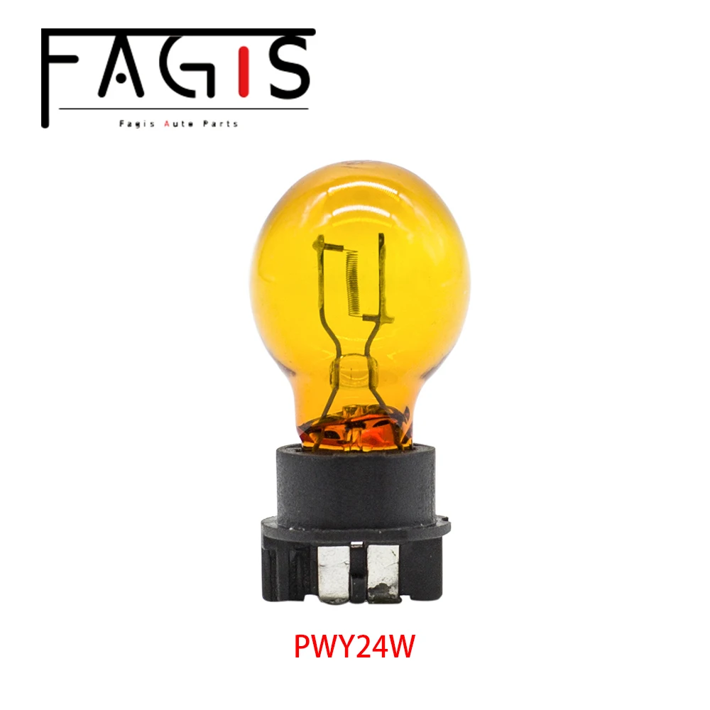 Fagis PW24W PWY24W 12V 24W Car Lamps Fog Lights Driving Running Lights Halogen Bulbs Auto Turn Signal Light Tail Lamp