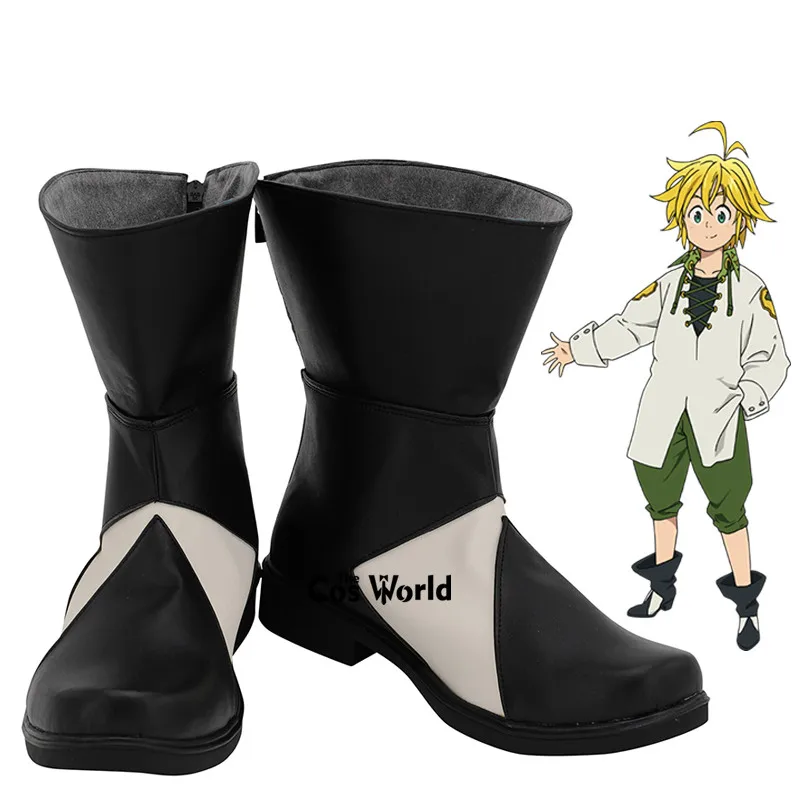 

Dragon's Sin of Wrath Meliodas Anime Customize Cosplay Flat Shoes Boots