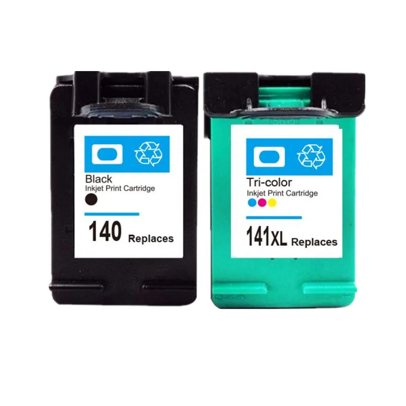 2Pcs Compatible Ink Cartridge for HP 140 141 for HP140 HP141 C4583 C4283 C4483 C5283 D5363 Deskjet D4263 D4363 C4480 Printer