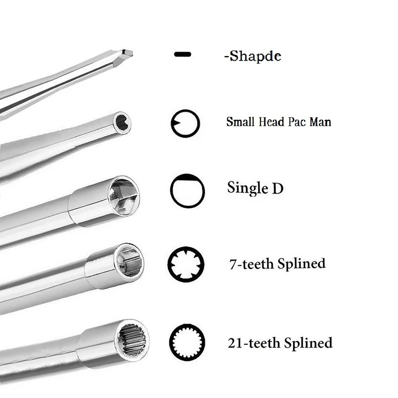 Carburetor carb Adjusting hand Tool Pac Man Double D Hexagon Hex Socket Screwdriver Driver Chainsaw Speed Adjustment Repair Tool view 5