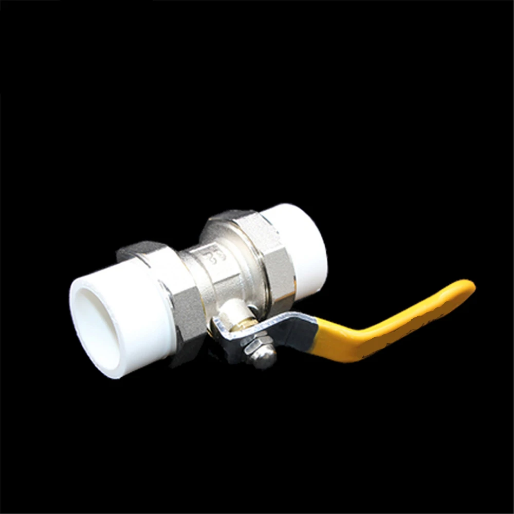 

PPR Double Live Copper Ball Valve 4 Points 20 Thickened Hot Melt Live Ball Valve PPR Water Pipe Valve