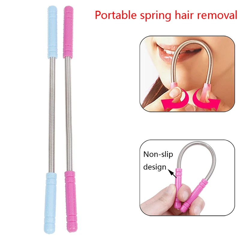 New 1 Pcs Face Hair Remover Depilador Face Remover Stick Epilator Smooth Spring Face Hair Removal