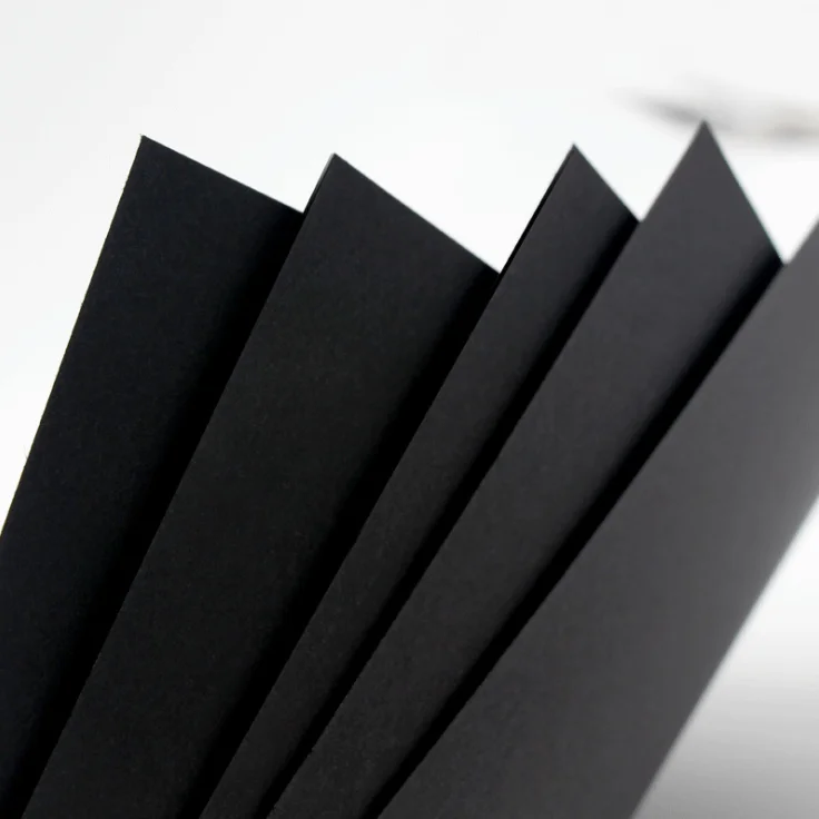 A3 A4 Black Paper Cards Thick White Cardboard Sketching DIY Craft Business Card Making Printing Cardboard 80g-450g