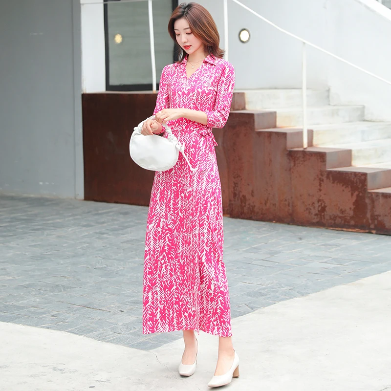 

2021 New Print Summer Dress Evening Long Vintage Dress Party Oversize Short Sleeve Beach Women Dresses Robe Vestido Prom