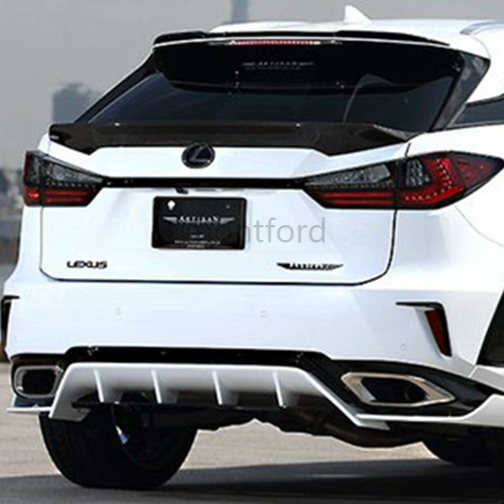 ABS Plastic Unpainted Color Rear Trunk Boot Wing Rear Lip Spoiler For Lexus RX200t RX450h RX 2016 2017 2018 Car Styling